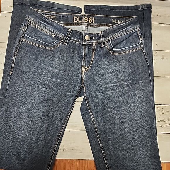 DL1961 Premium Denim Milano Bootcut Jeans Dark Wash Women's Sz 27 - Picture 3 of 16